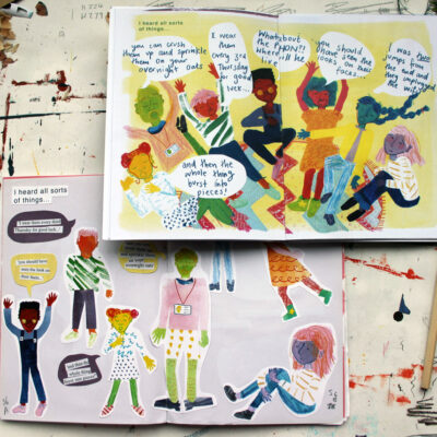 Wonky Story development 3 by Rose Feather