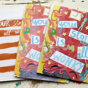 Wonky Story dummy books by Rose Feather