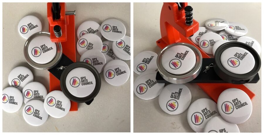 Mandy Barrett - Badge making