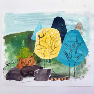 Collage picture of trees by Inbal Leitner