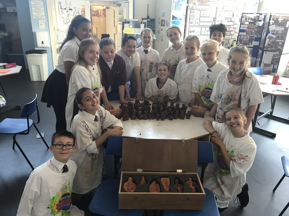 Learning about Antony Gormley’s ‘Field for the British Isles’ 