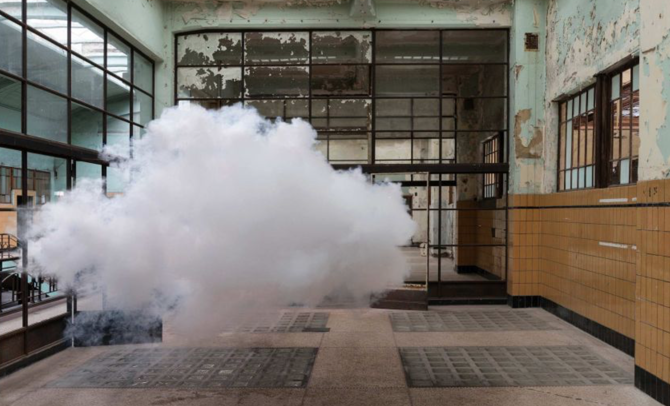 Screenshot 2021-01-15 at 16.30.52 Dutch artist Berndnaut Smilde's sculptures of clouds last 10 seconds or less. How much does the cloud weigh in the photograph? How does the cloud feel in your memory?