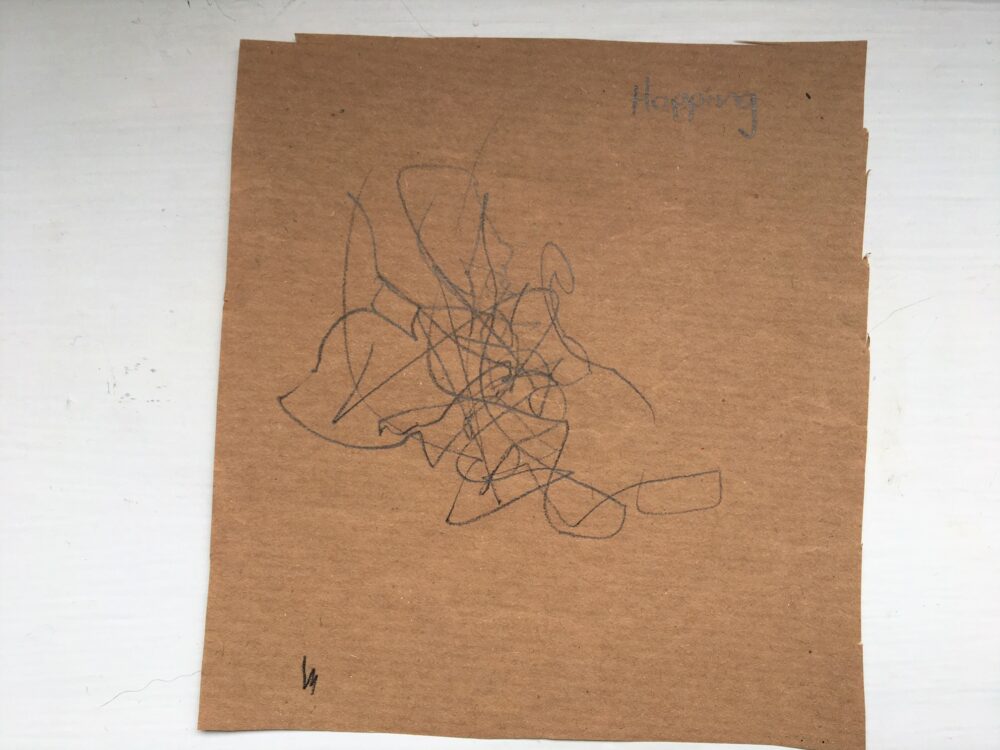 Drawing marks while hoppings