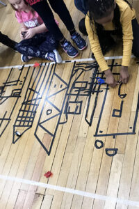 Floor Tape Drawing