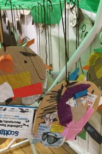 Hanging Cardboard Collages Paul Carney
