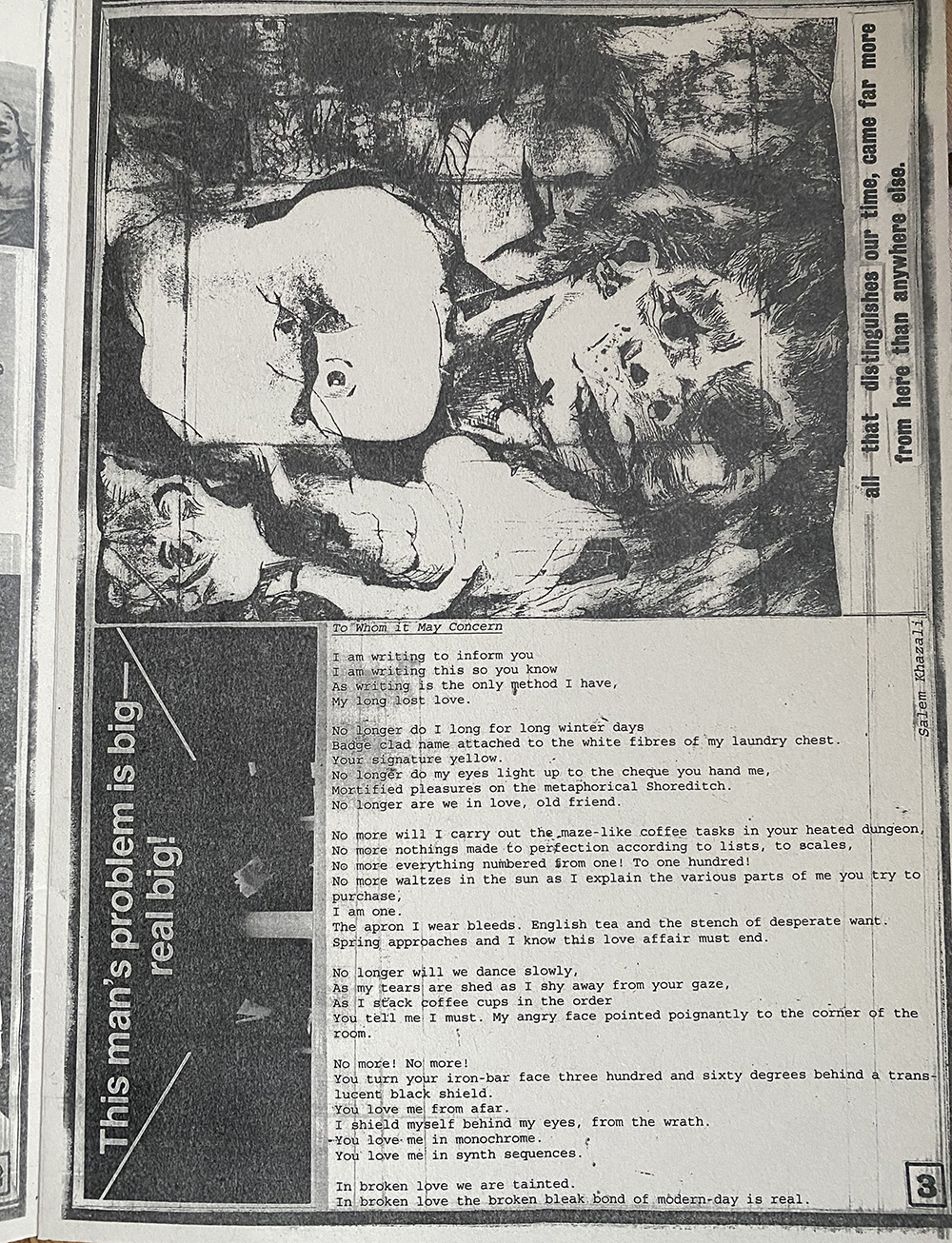 To Whom It My Concern Text and Image by Stephanie Cubbin