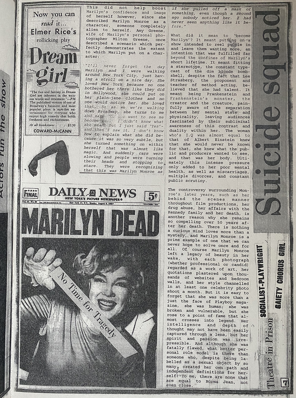 Newspaper Cutting by Stephanie Cubbin