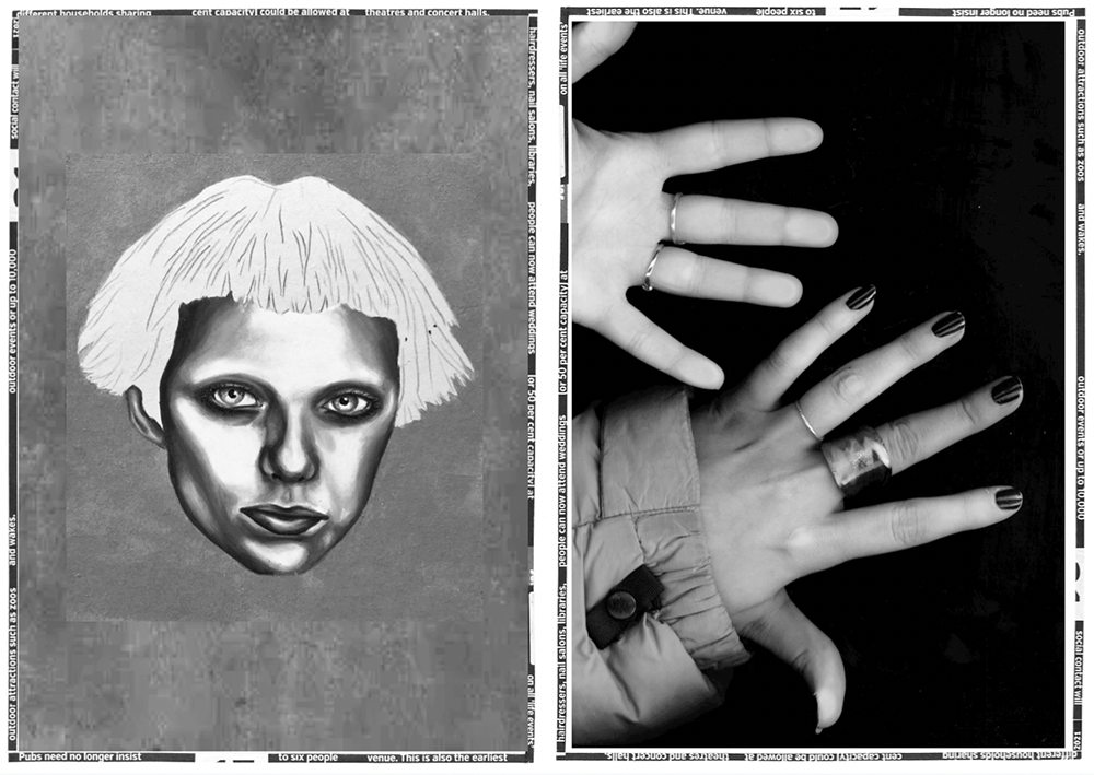 Portrait and Hands by Stephanie Cubbin