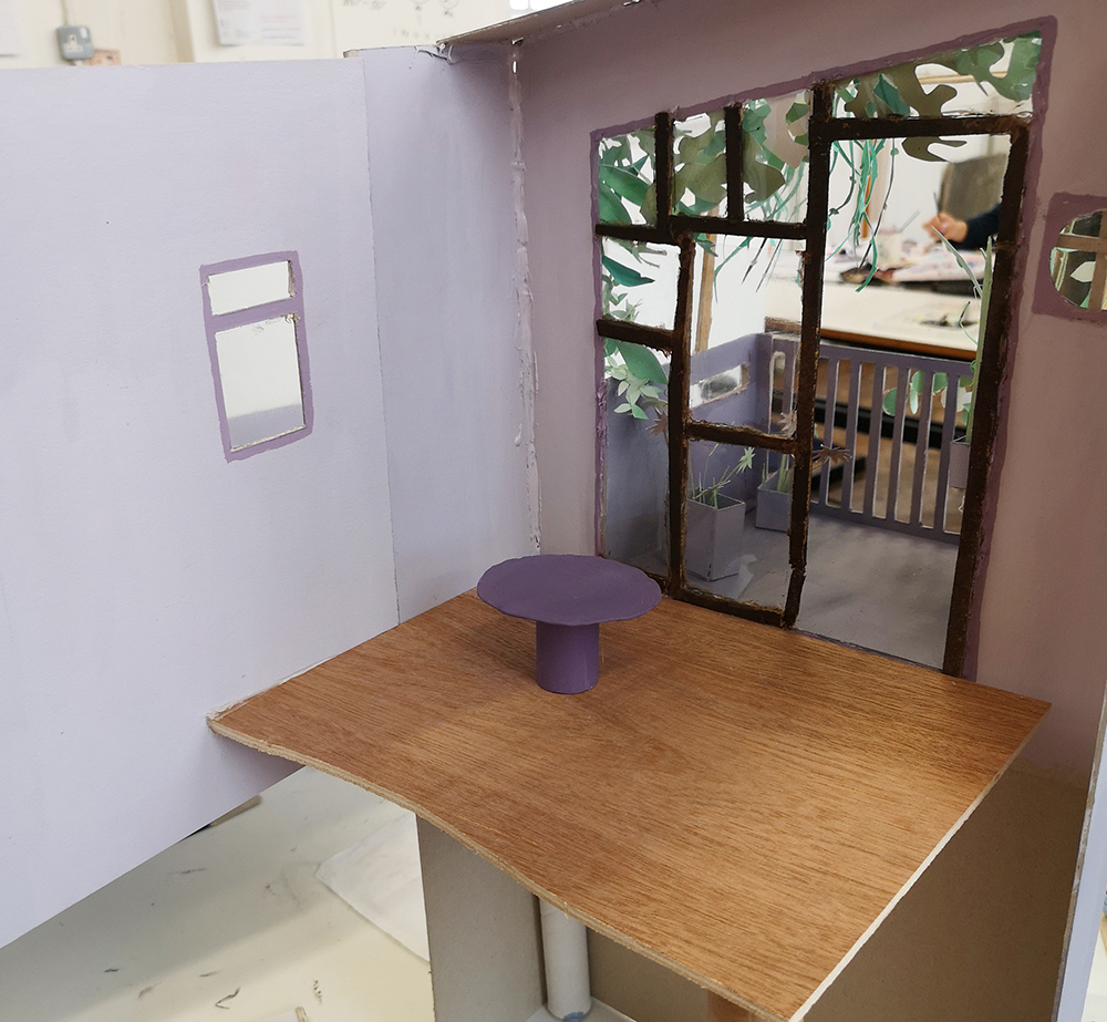 3D Model of Rooms for Esio Trot by Rosie Hurley Artwork by Rosie Hurley