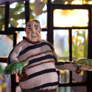 Mr Hoppy with Tortoises by Rosie Hurley