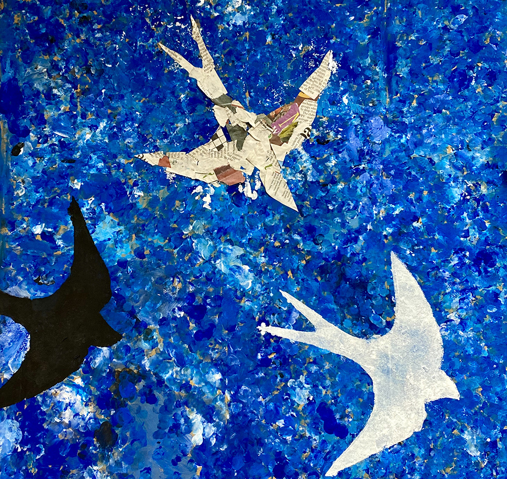 Year 6 Trio of Swallows by Rachel Burch