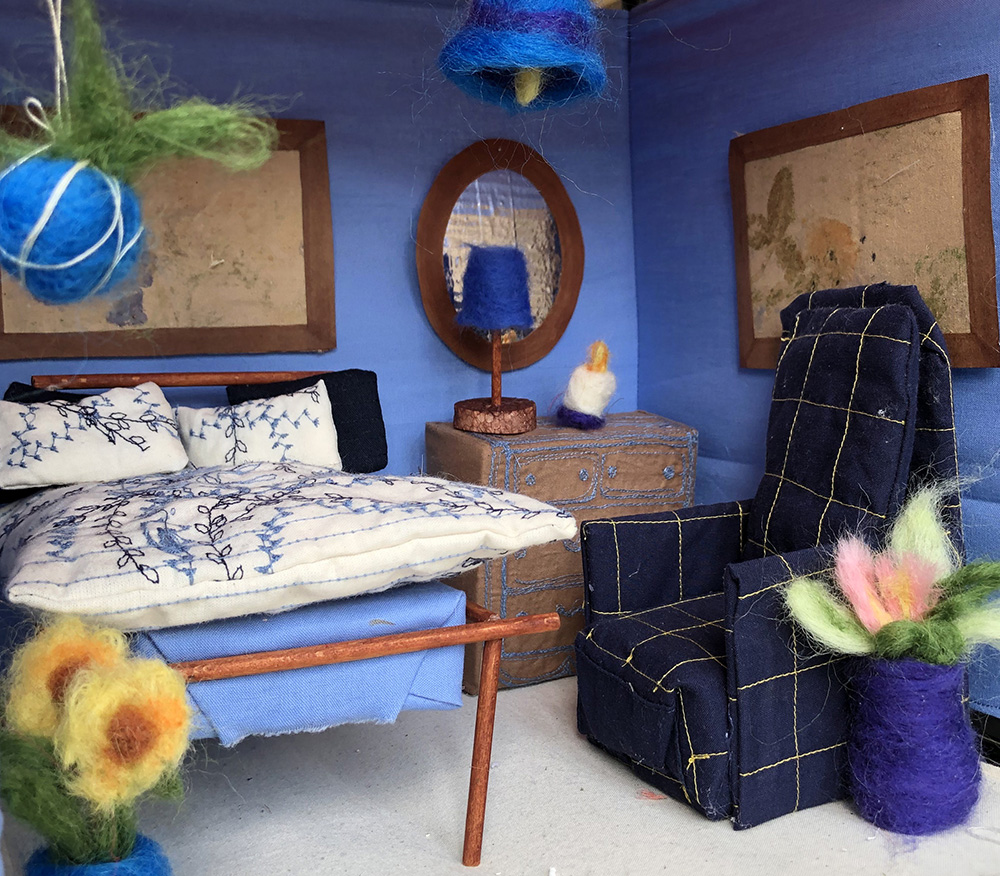 Felted and Embroidered Blue Room by Gabby Dickson