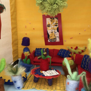 Felted and Embroidered Yellow Living Room by Gabby Dickson