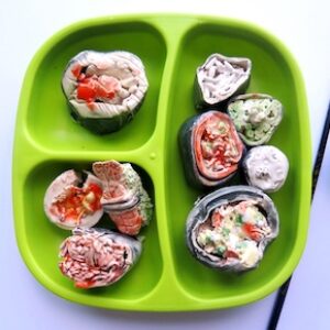 Making Sushi with recycled materials