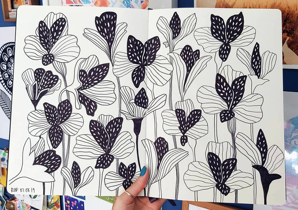 Artist Rachel Parker shares the role of her sketchbooks to her finished work