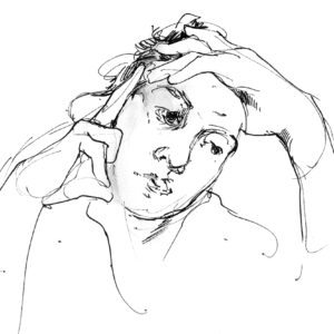 Inspiring portrait drawing in practice