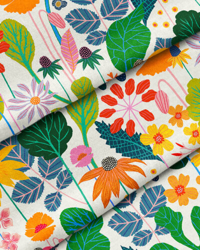 Sweet William Fabric by Rachel Parker