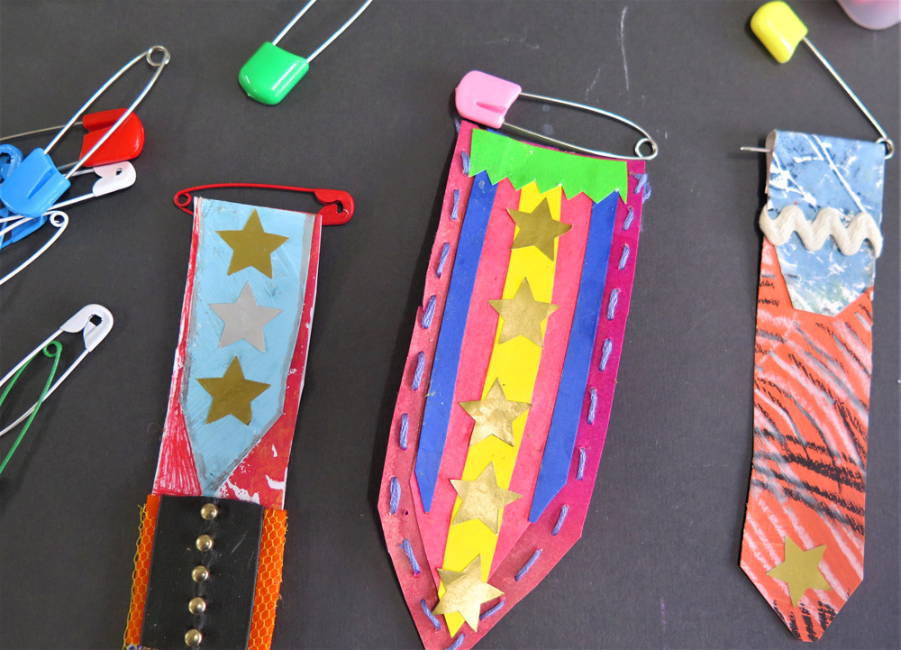 Making medals out of recycled materials by Jan Miller