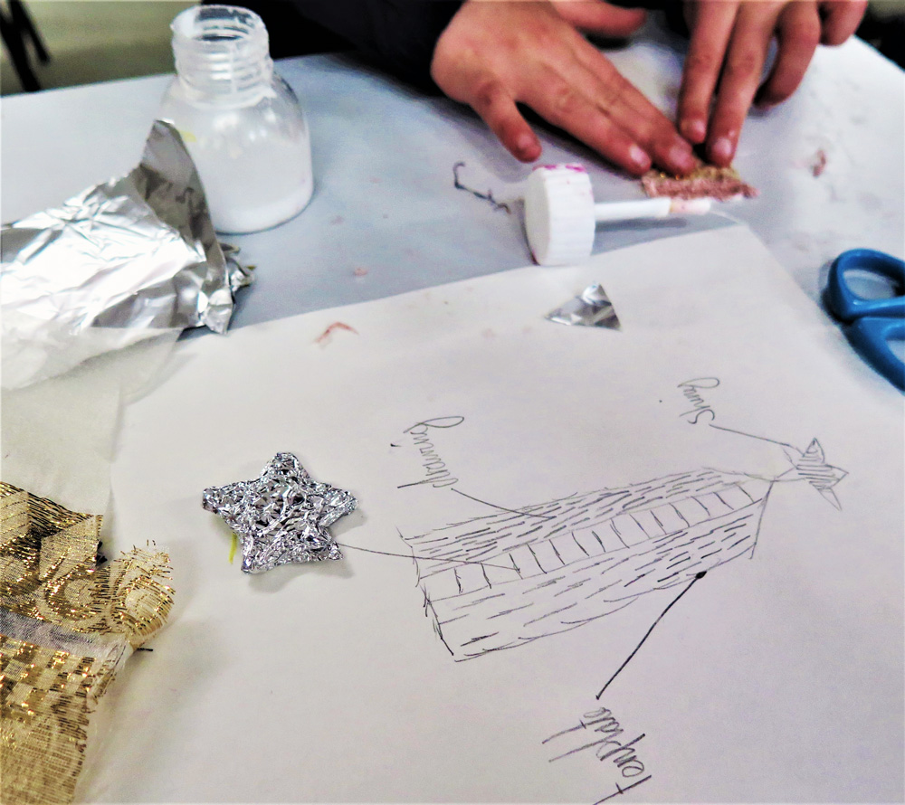 Making medals out of recycled materials by Jan Miller