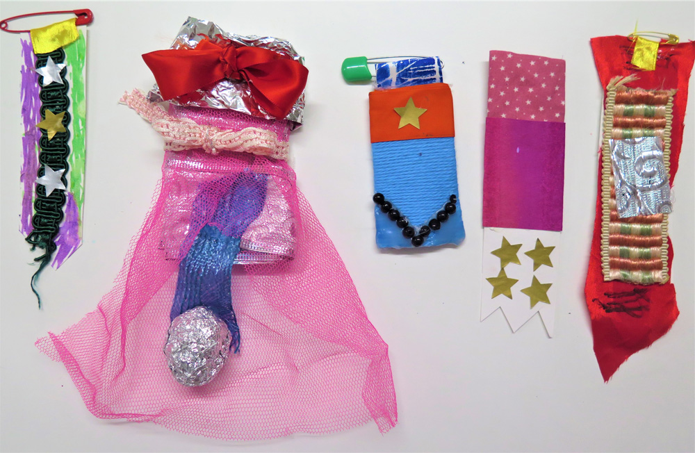 Making medals out of recycled materials by Jan Miller