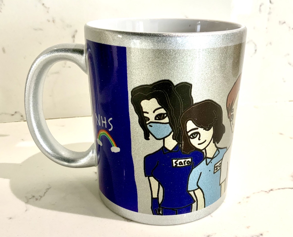 NHS Mug Illustration by Ava Jolliffe