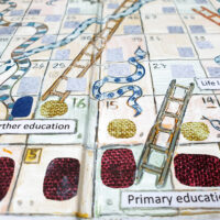 snakes and ladders board for art educators
