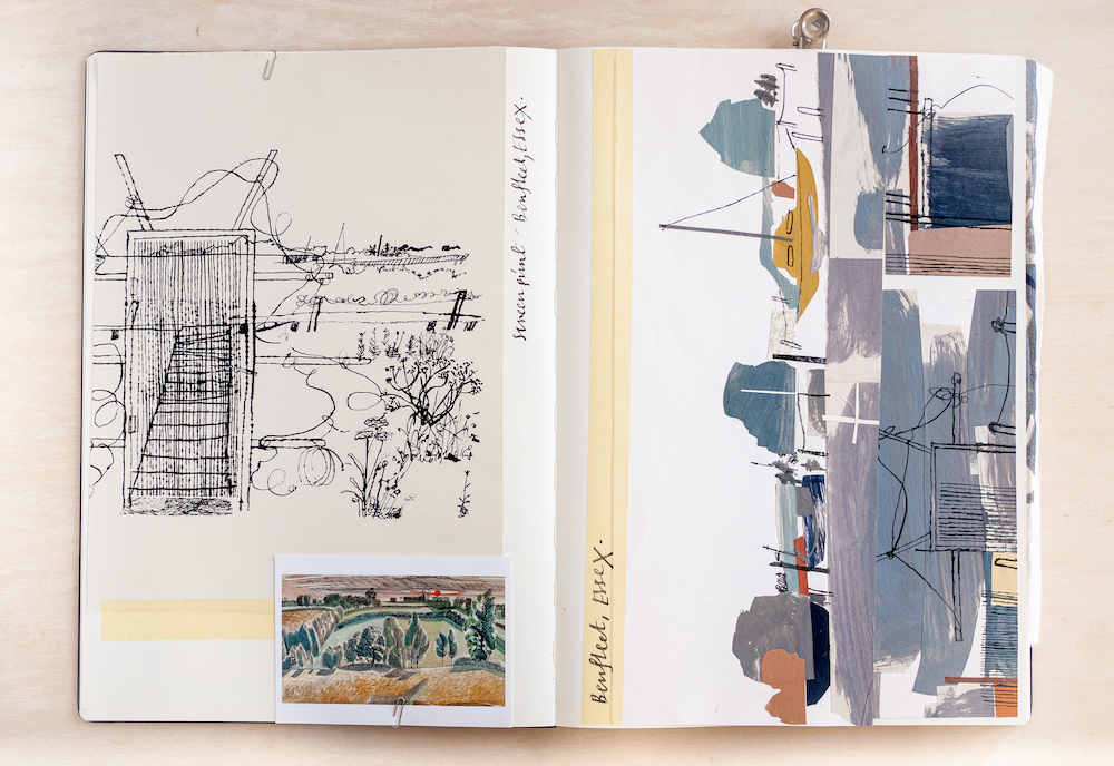 Claire Harrup shares how she uses her sketchbooks as "scrap books"