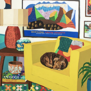 Hilary Pecis is a painter who takes inspiration from her everyday surroundings, connecting objects to personal histories in a bold way.