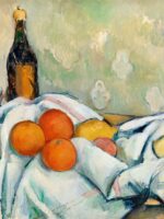 "Bottle and Fruits by Paul Cézanne" by Barnes Foundation is marked with CC0 1.0