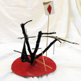 Finished sculpture: Growing from the ground