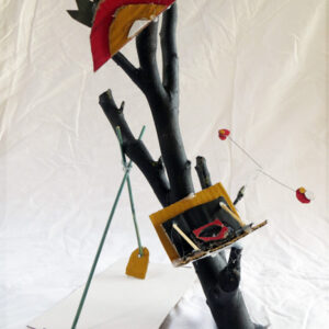 Finished sculpture: Growing from the ground