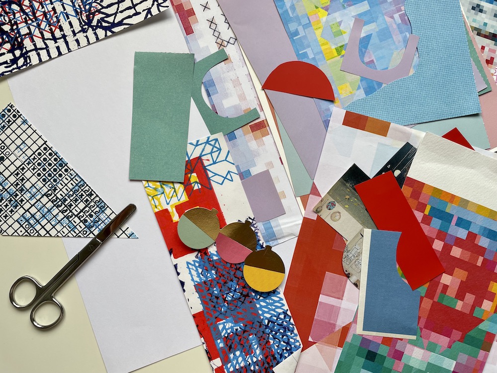 Collage Materials For The Pattern By Rachel Parker