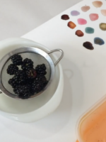 Mashing Blackberries Into Ink By Scarlett Rebecca