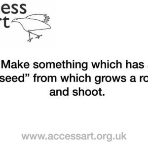 AccessArt Making Prompt Card