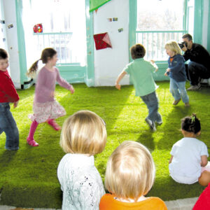Children Playing By Penny Hay