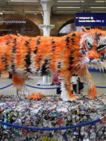 Recycled Plastic Bengal Tiger for Veolia Environment by Faith Bebbington