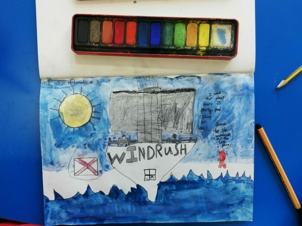 Windrush scandal inspired artwork