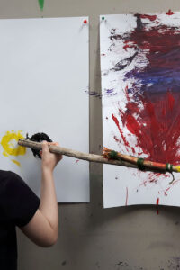 Painting With a Stick by Mostyn de Beer