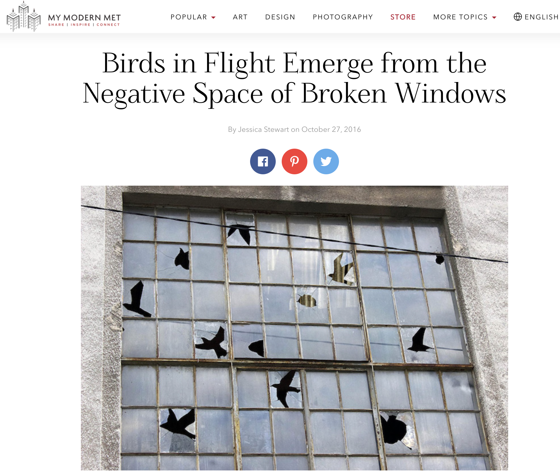 Pejac on My Modern Met