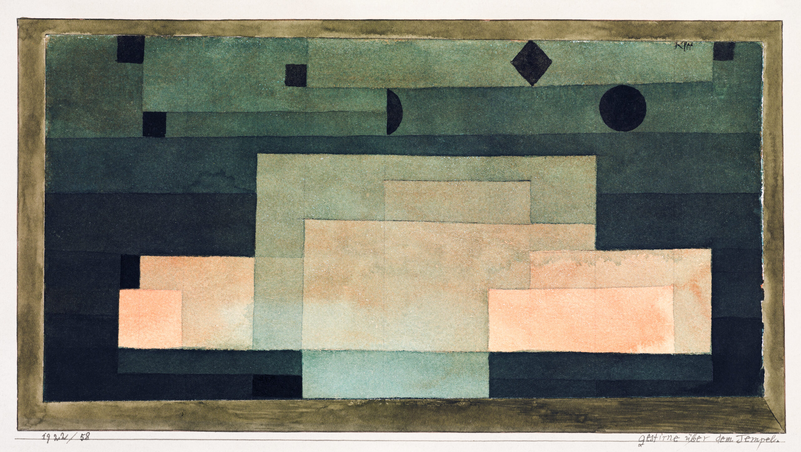 The Firmament Above the Temple (1922) by Paul Klee. Original from The MET Museum