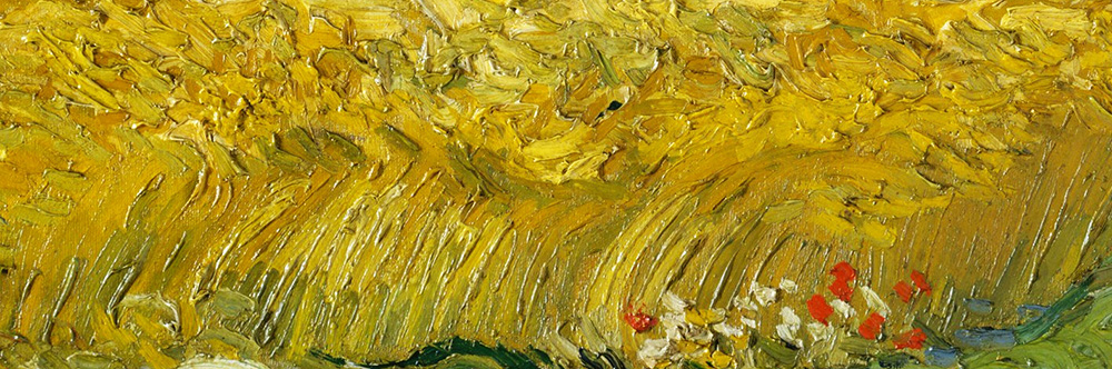 detail Wheat Field with Cypresses (1889) by Vincent Van Gogh. Original from the MET Museum. deatil: Wheat Field with Cypresses (1889) by Vincent Van Gogh. Original from the MET Museum.