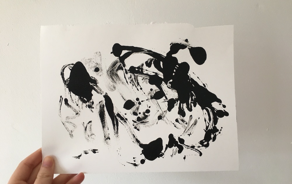 Monotype Painted On Plate by Tobi Meuwissen