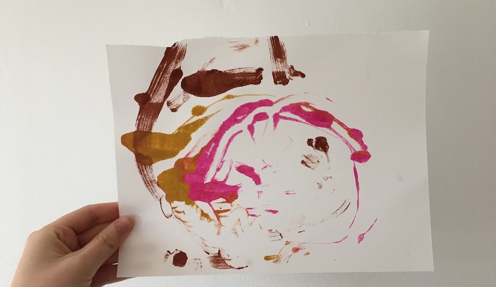 Monotype Printed Acrylic Paint By Tobi Meuwissen