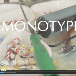 Introduce children to the process of monotype