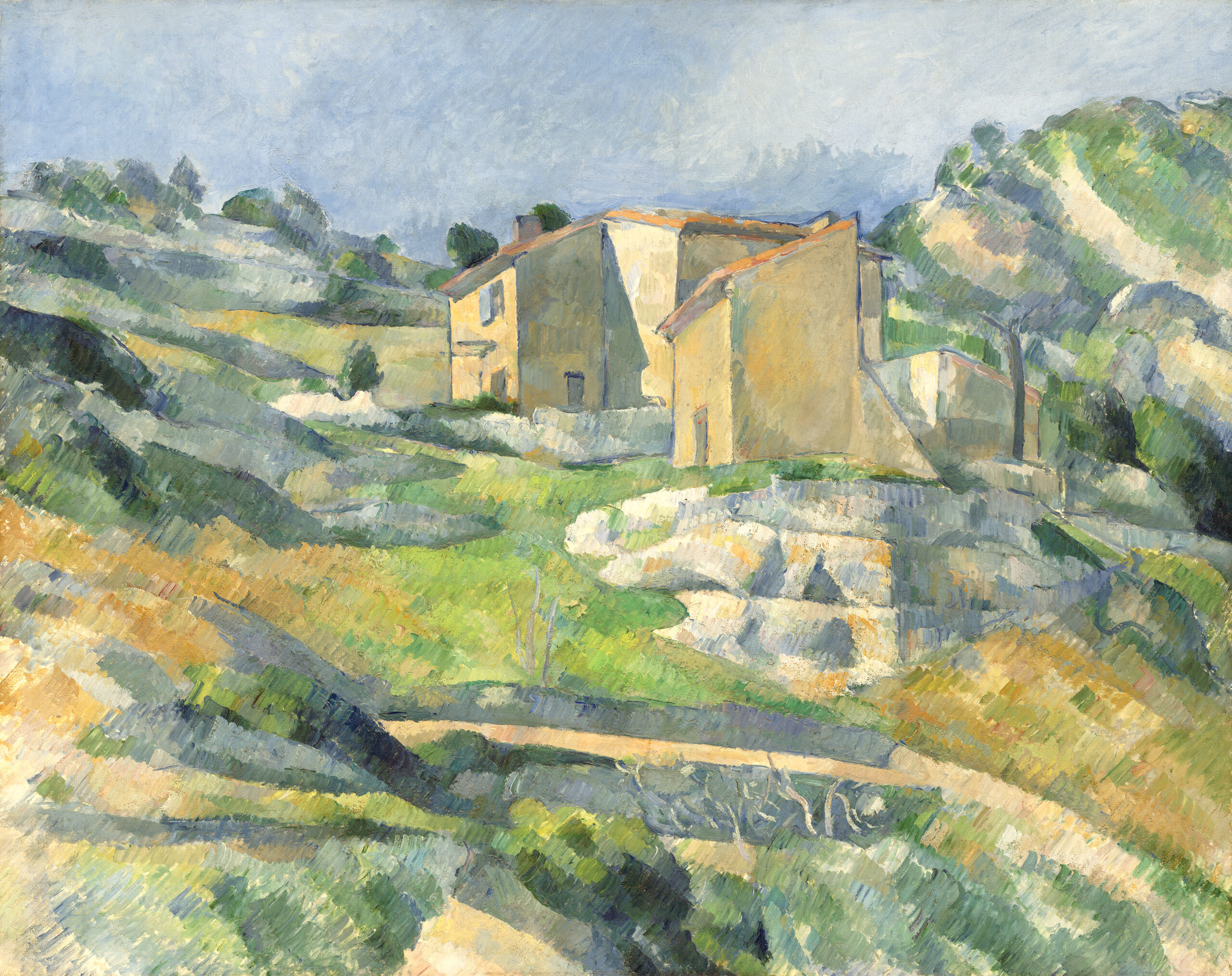 Houses in Provence: The Riaux Valley near L'Estaque (ca. 1883) by Paul Cézanne.