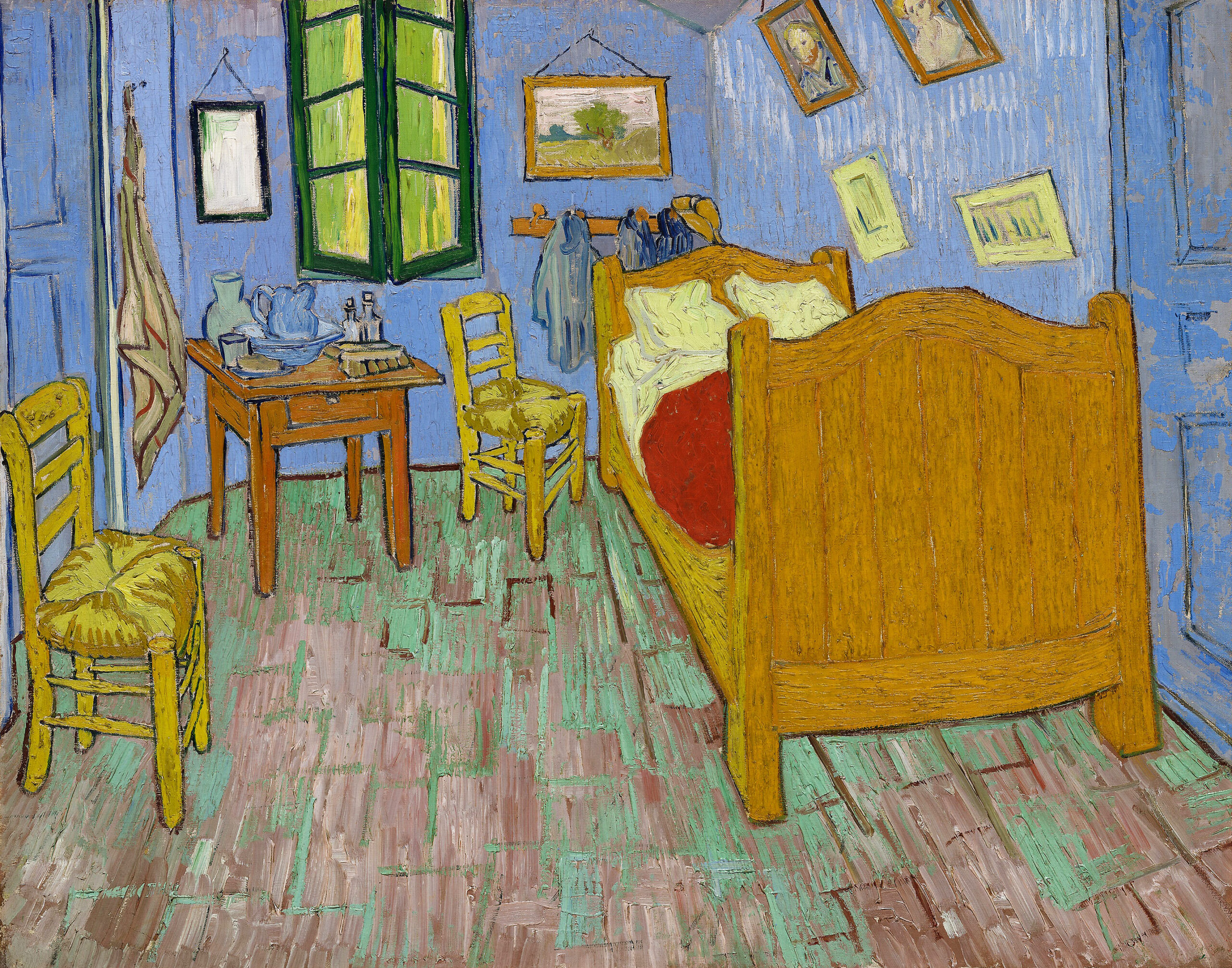 The Bedroom (1889) by Vincent Van Gogh.