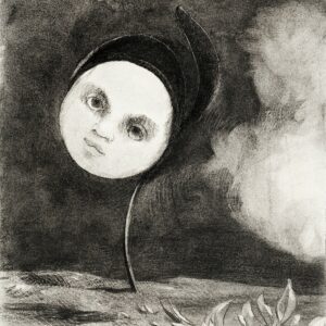 Strange Flower (Little Sister of the Poor) (1880) by Odilon Redon. Original from the Art Institute of Chicago