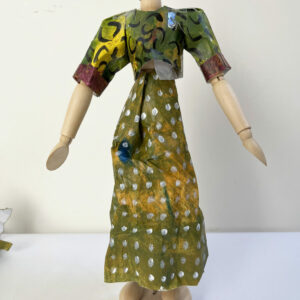 attached to mannequin by Paula Briggs