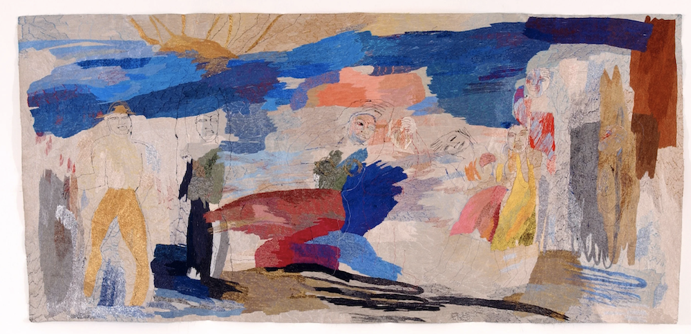 Odyssey by Alice Kettle, Odyssey, thread on canvas (2003) Odyssey by Alice Kettle, Odyssey, thread on canvas (2003)