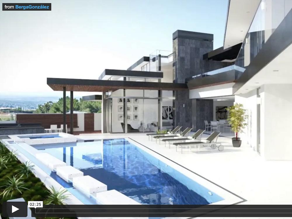 Architectural Visualization, Luxury Home Walk-through https://vimeo.com/bergagonzalez/architectural-3d-animation-luxury-house